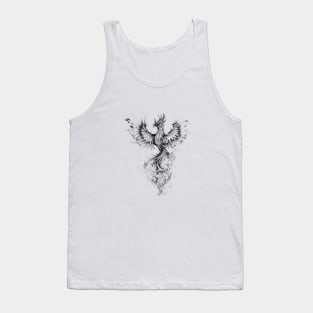 Phoenix Fantasy Wild Animal Illustration Art Tattoo Tank Top